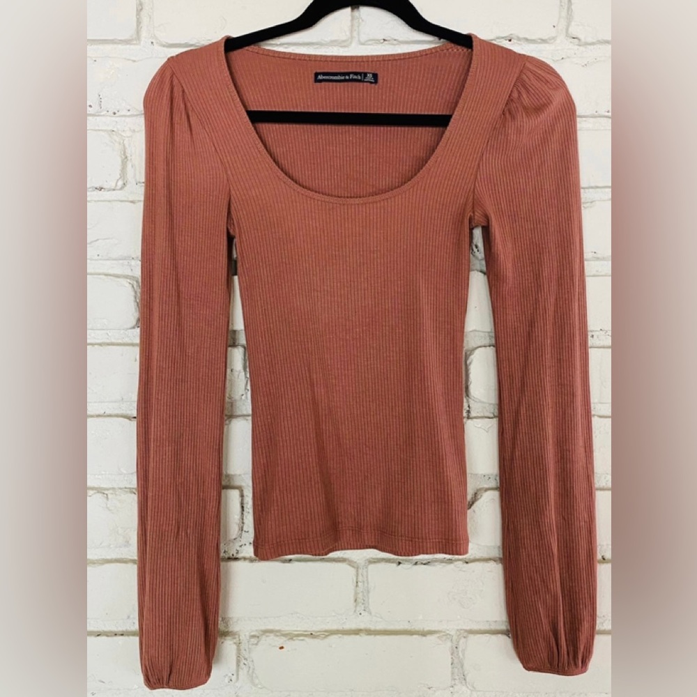 Abercrombie & Fitch Dusty Pink Balloon Sleeves